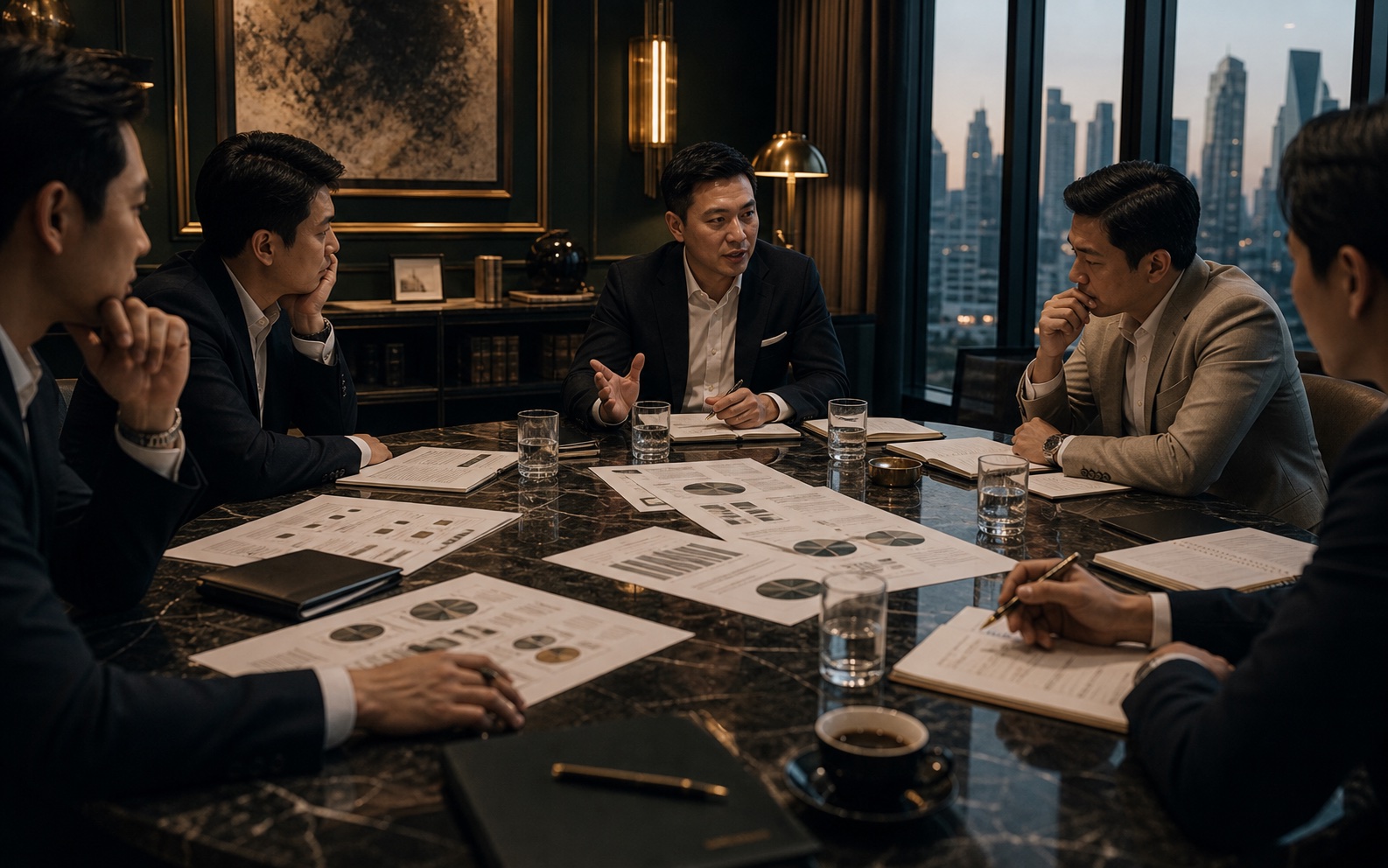 Illustration of a meeting on capital readiness